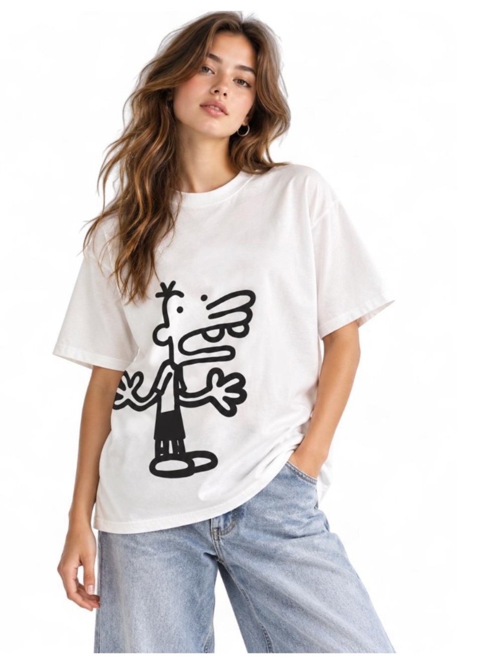 TikTok Cartoon Graphic Tee